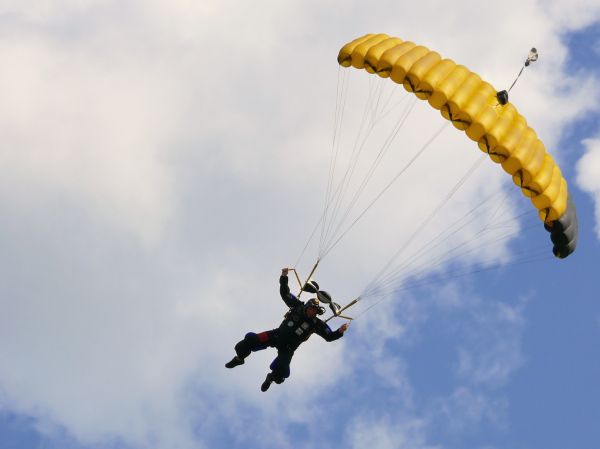 Jump in parachute